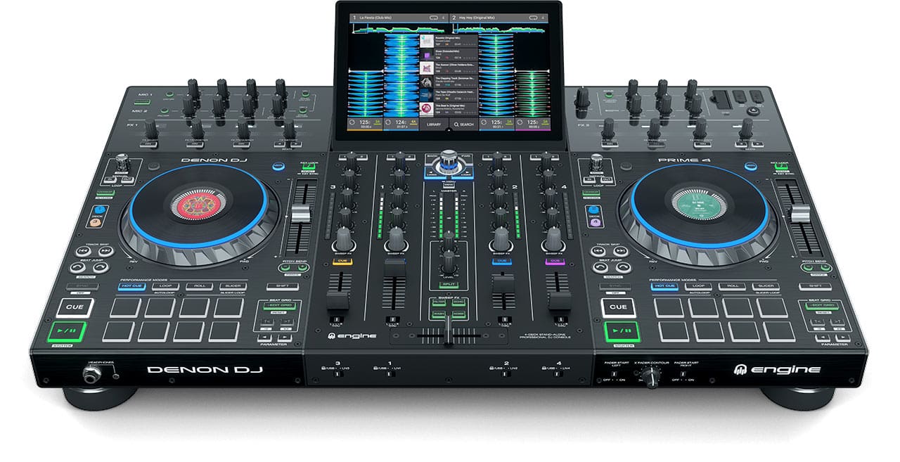 Zwycięzca technologicznej wojny? Denon Prime 4 - kompletne urządzenie dla DJ-a. / źródło: denondj.com prime 4 , denon